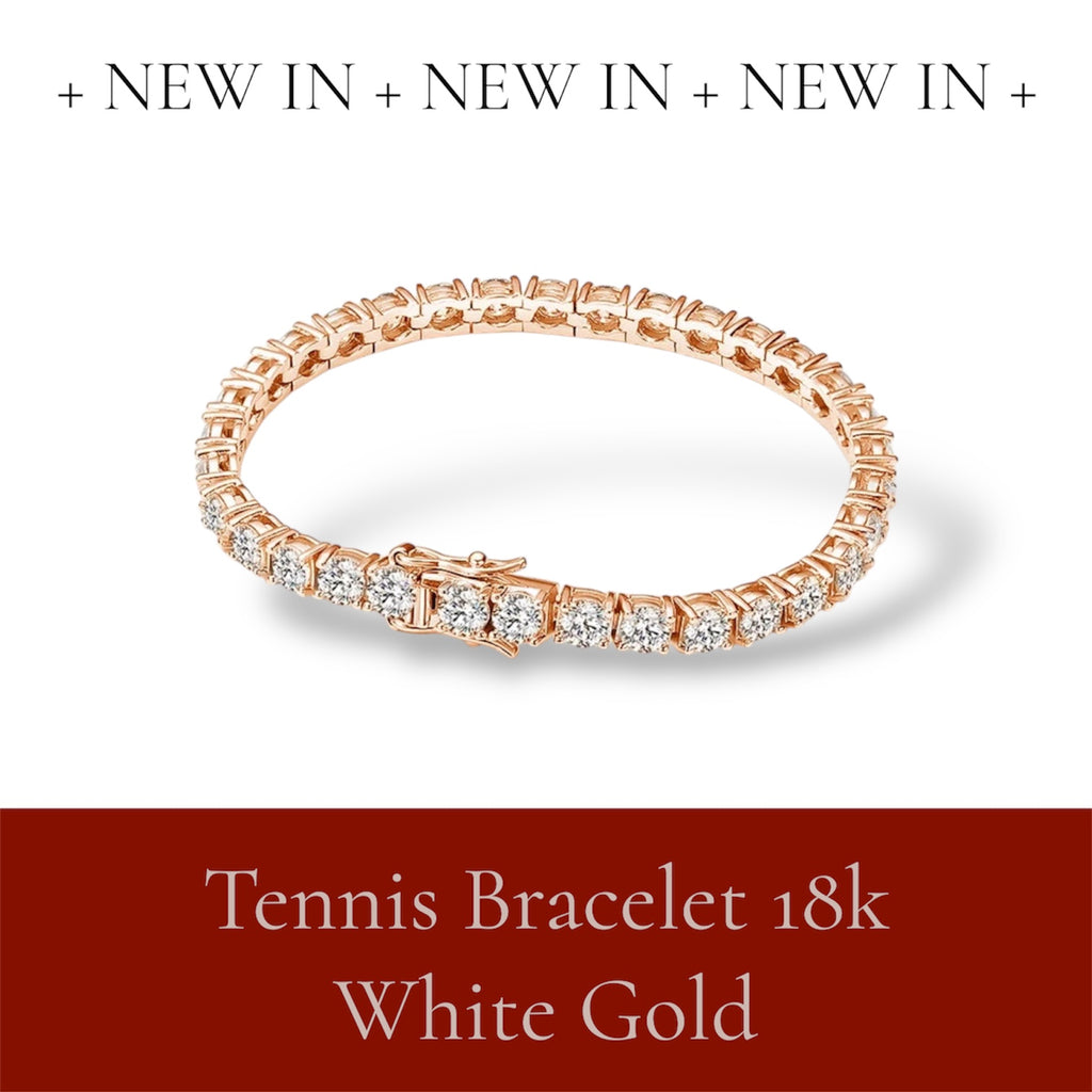 Luxury Moissanite Tennis Bracelet – 18K White Gold