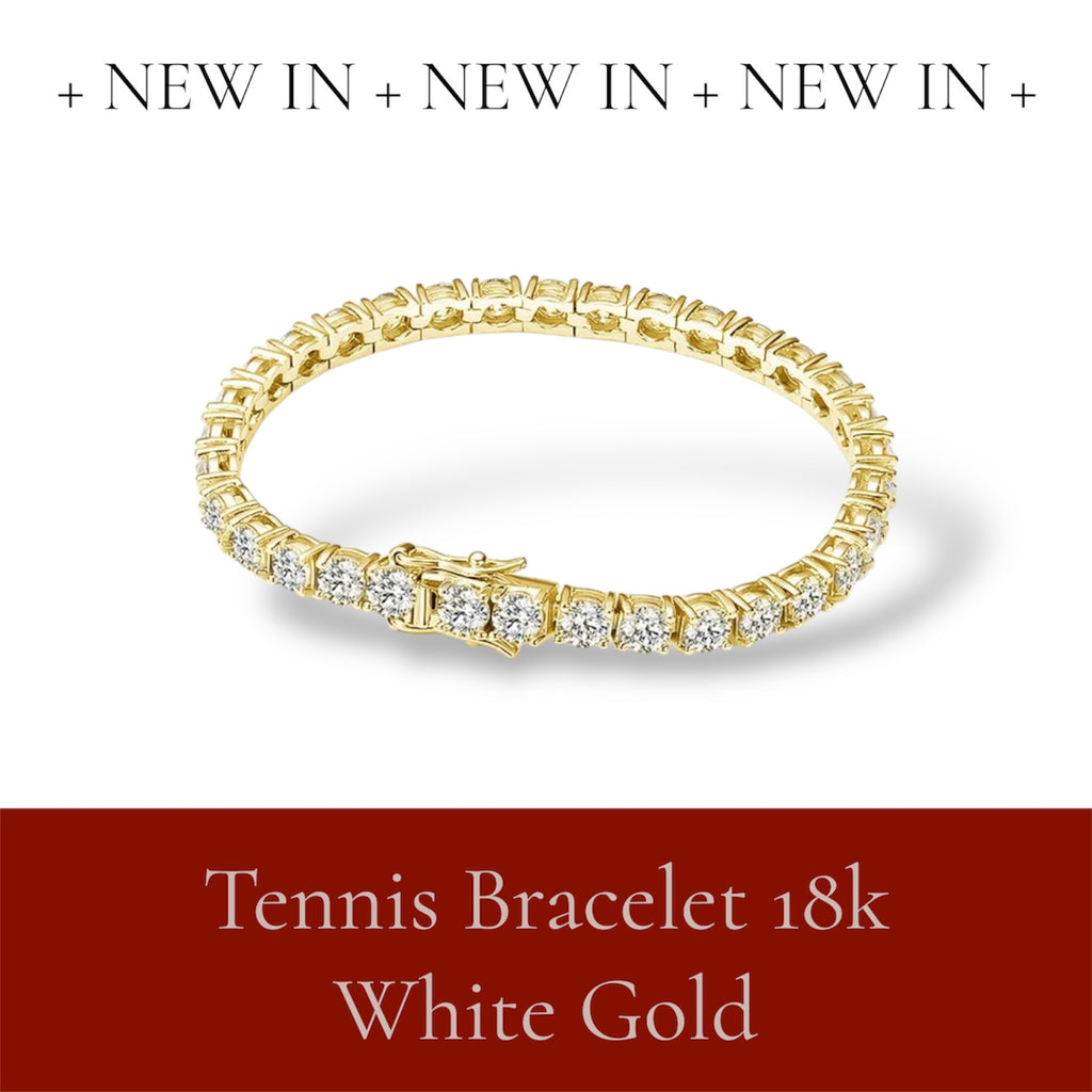 Luxury Moissanite Tennis Bracelet – 18K White Gold