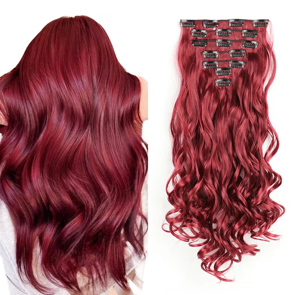 Hair Extensions Long Curly Natural Wavy