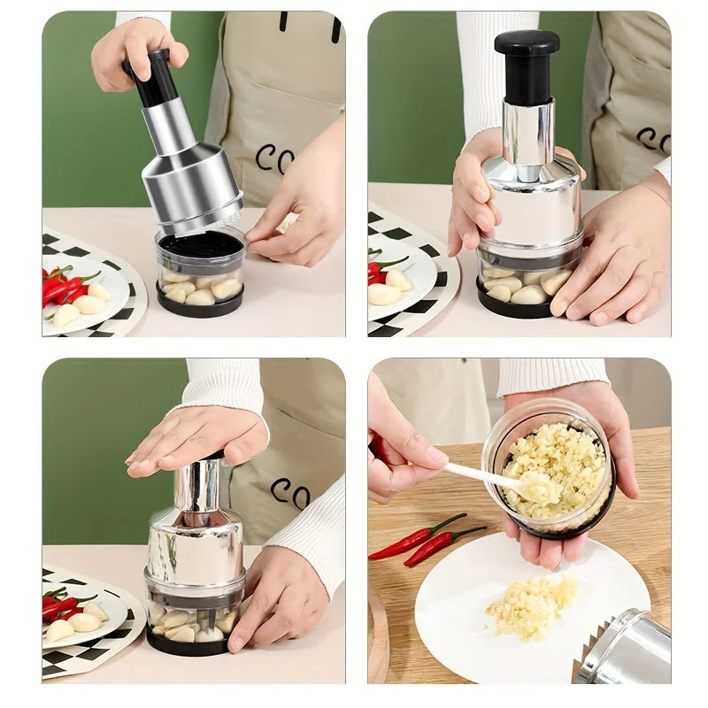 Manual Garlic Press & Crusher
