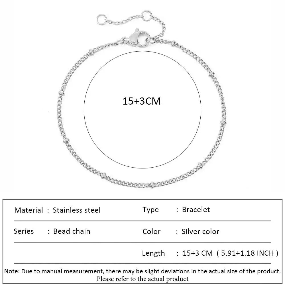 Stainless Steel Cuban Chain Bracelet