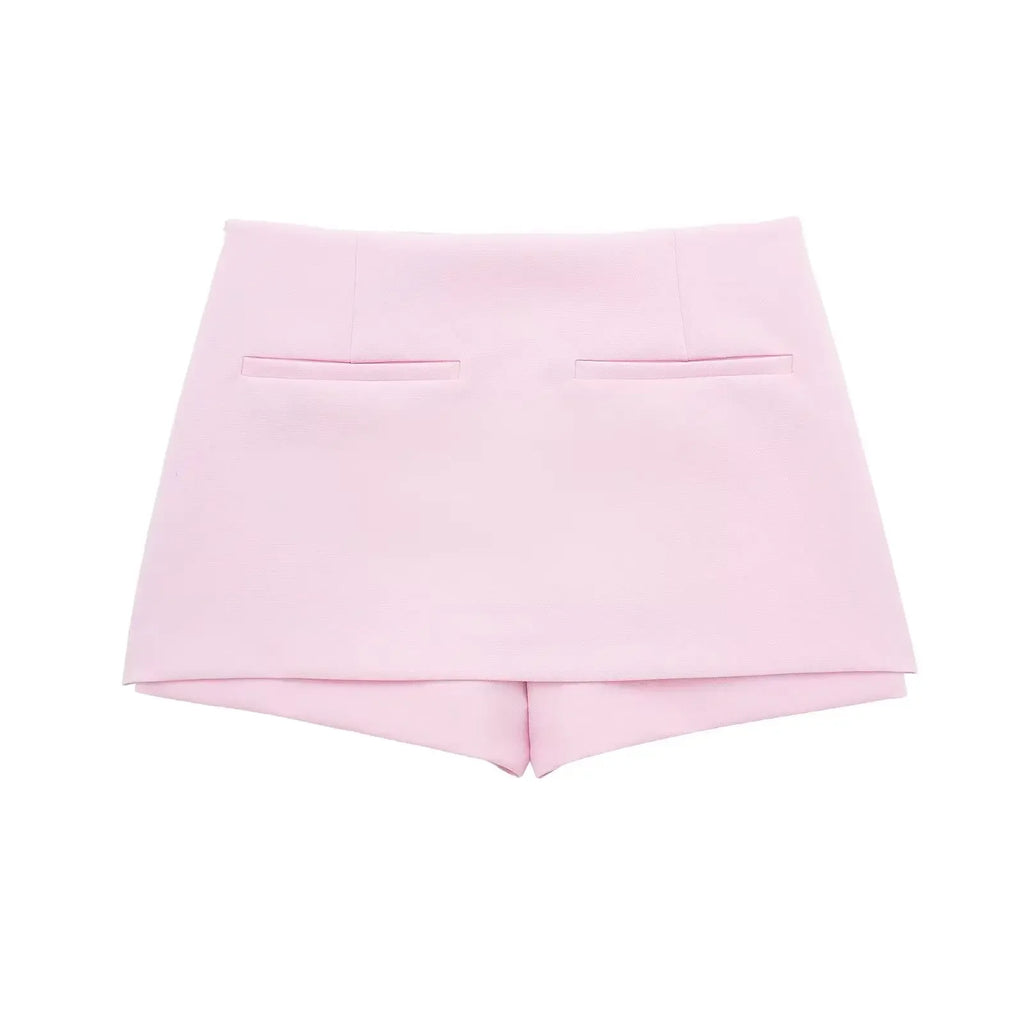 V-Neck Sleeveless Zipper Top