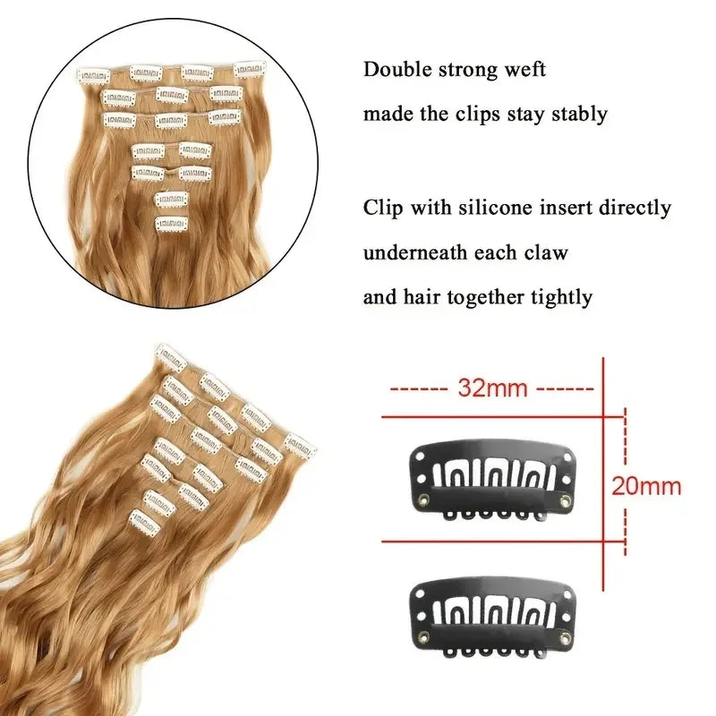 Hair Extensions Long Curly Natural Wavy