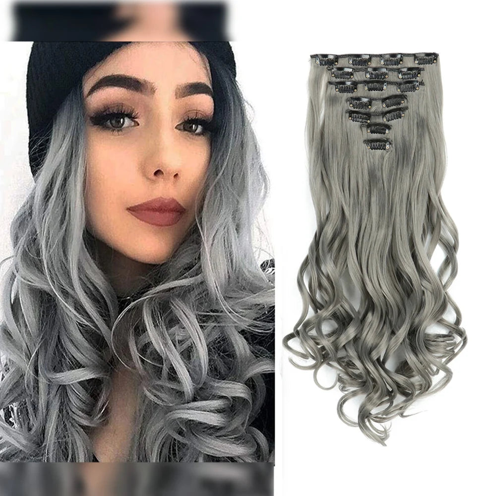 Hair Extensions Long Curly Natural Wavy