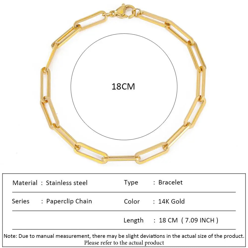 Stainless Steel Cuban Chain Bracelet