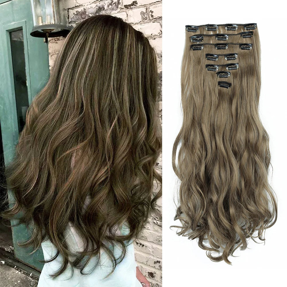 Hair Extensions Long Curly Natural Wavy