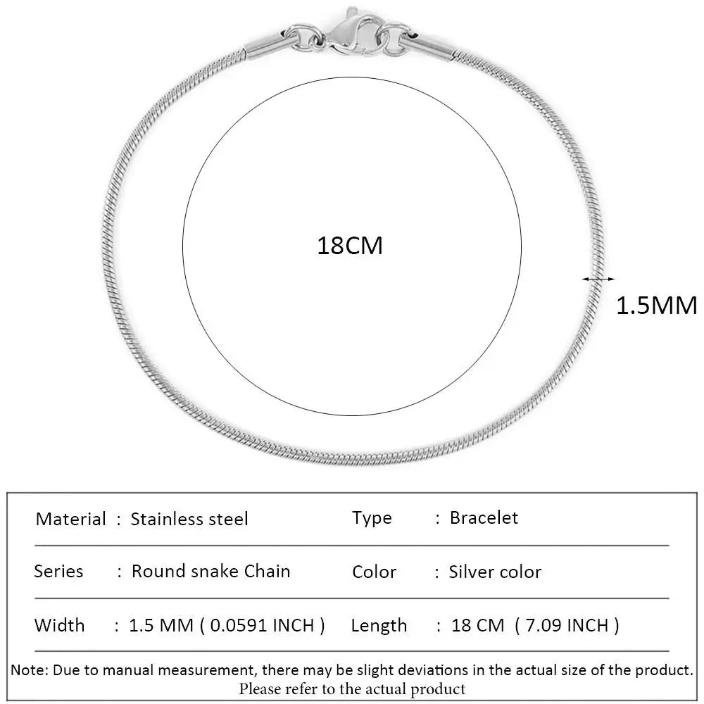 Stainless Steel Cuban Chain Bracelet
