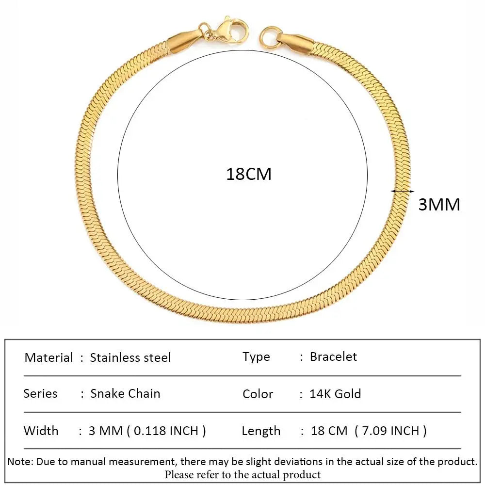 Stainless Steel Cuban Chain Bracelet