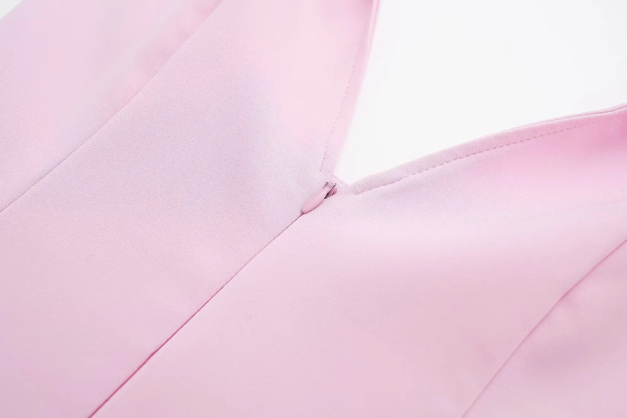 V-Neck Sleeveless Zipper Top