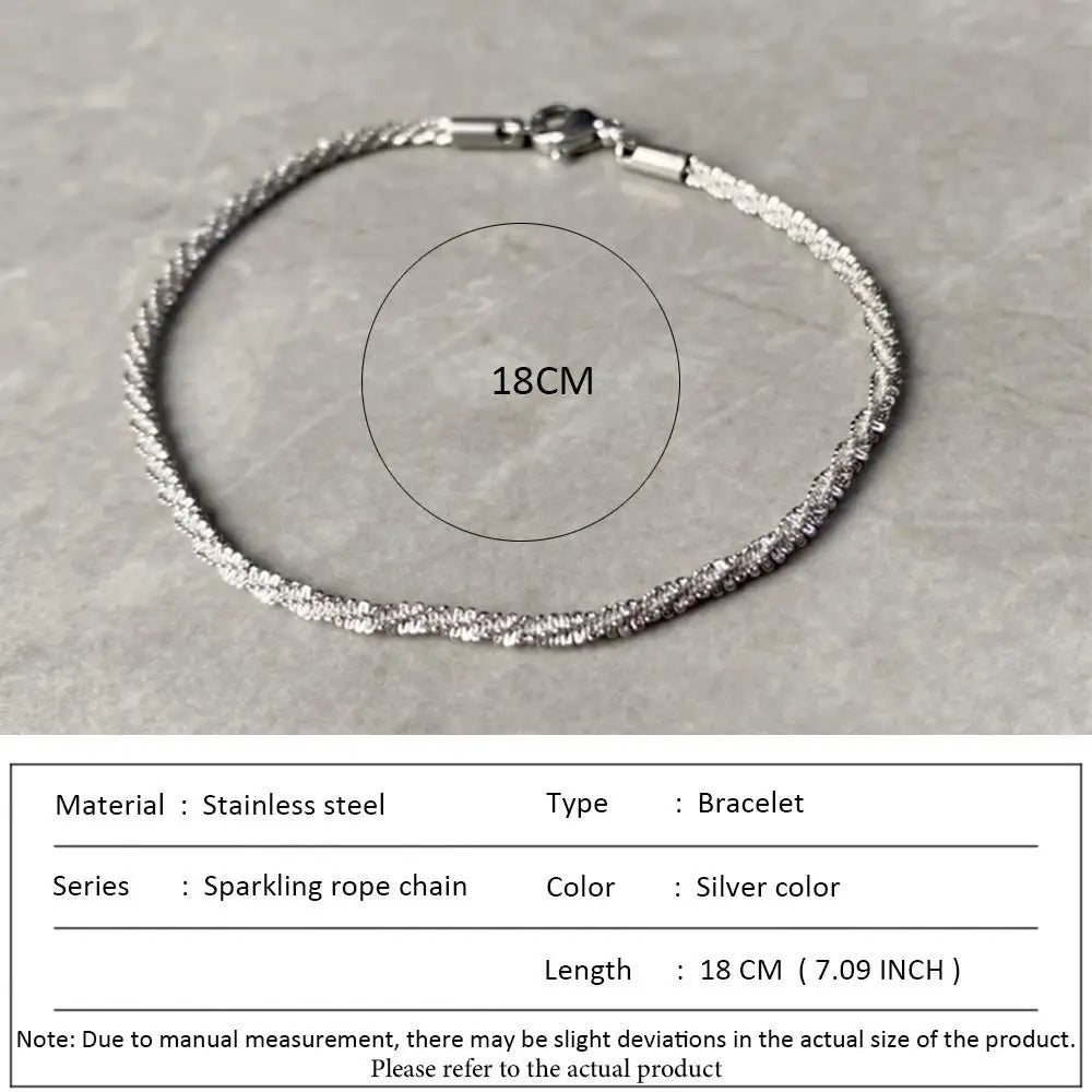 Stainless Steel Cuban Chain Bracelet