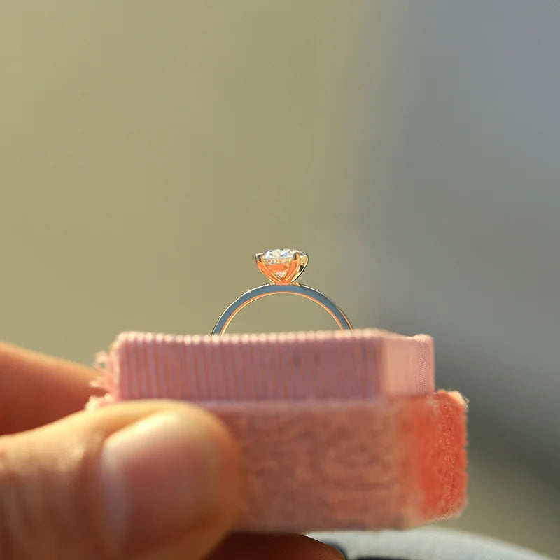 Oval Spark Ring 925 Silver