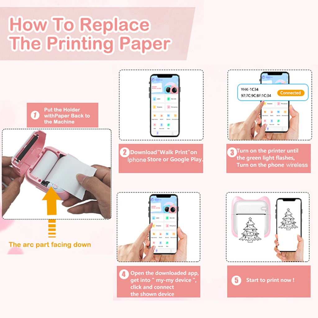 Mini Portable Thermal Printer