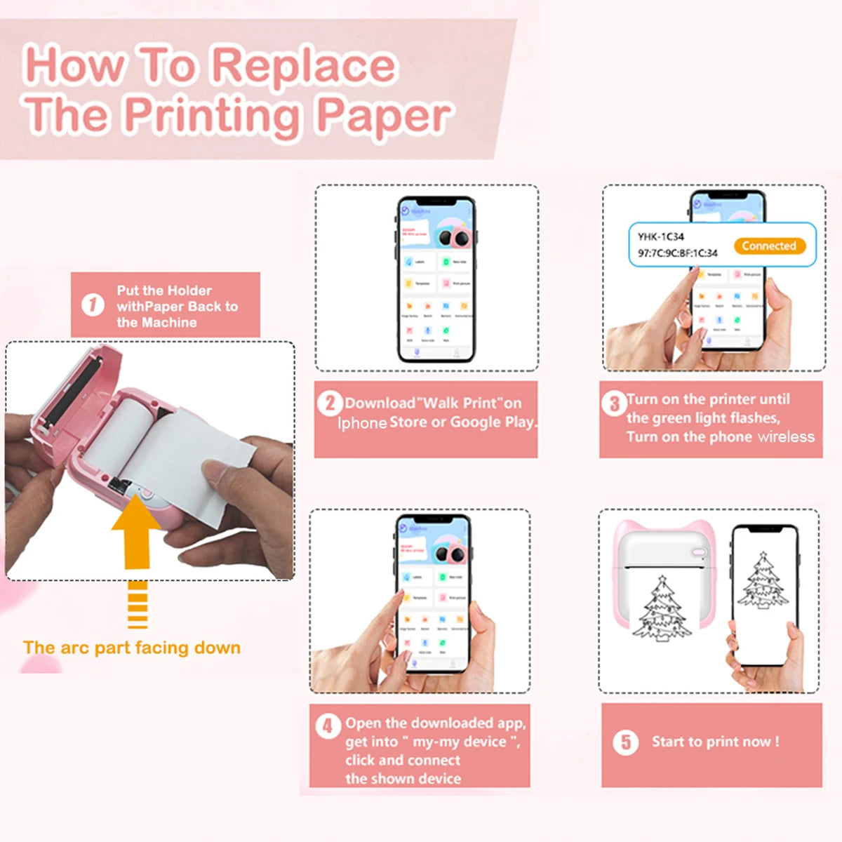 Mini Portable Thermal Printer