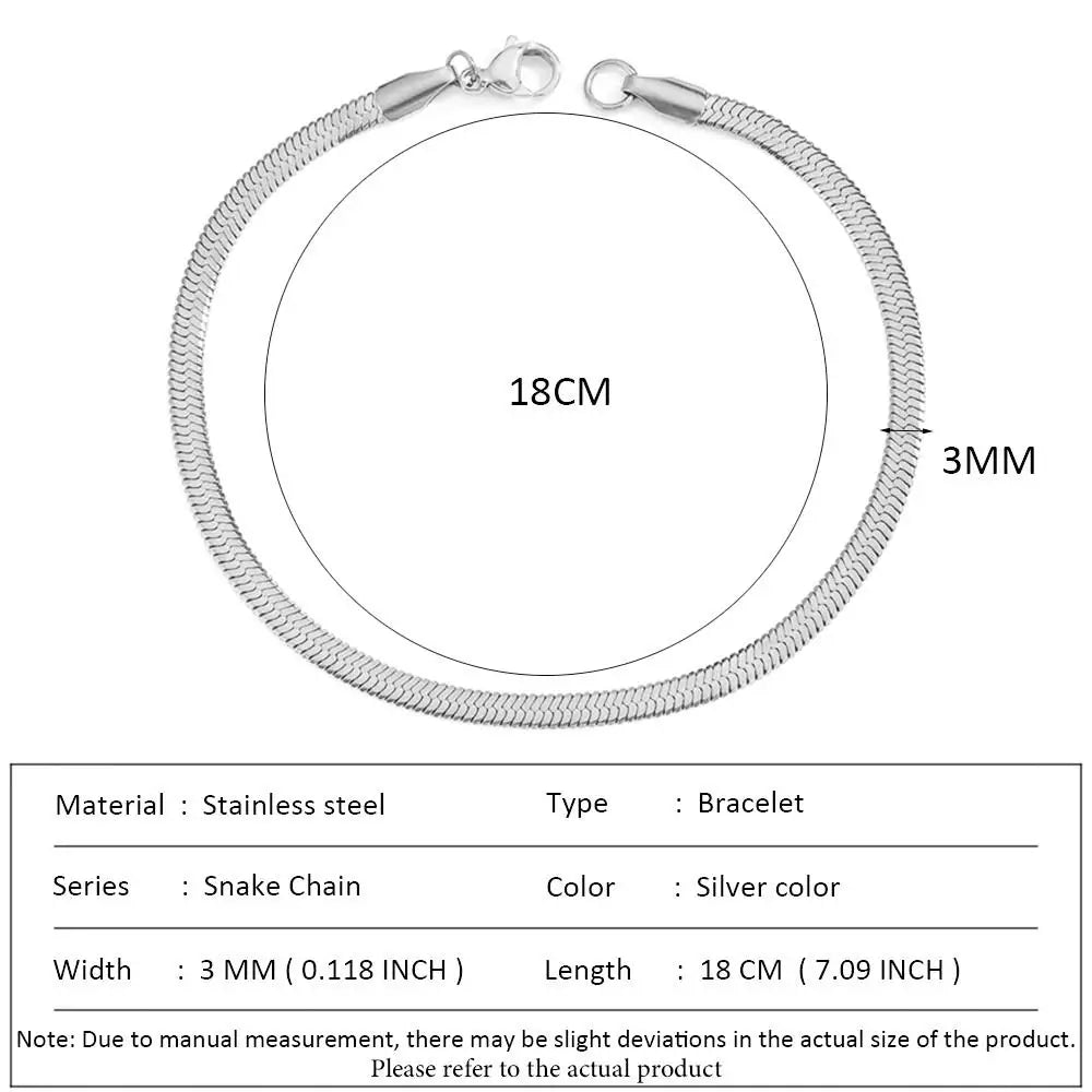 Stainless Steel Cuban Chain Bracelet