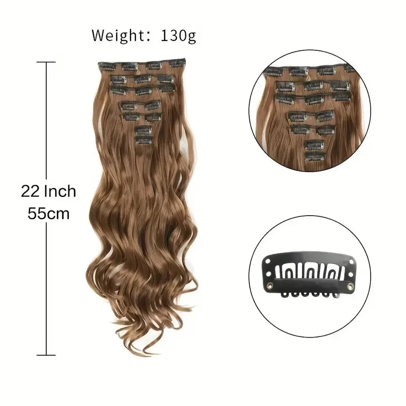 Hair Extensions Long Curly Natural Wavy