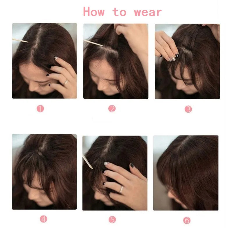 Invisible Air Bangs Synthetic Hair Extension