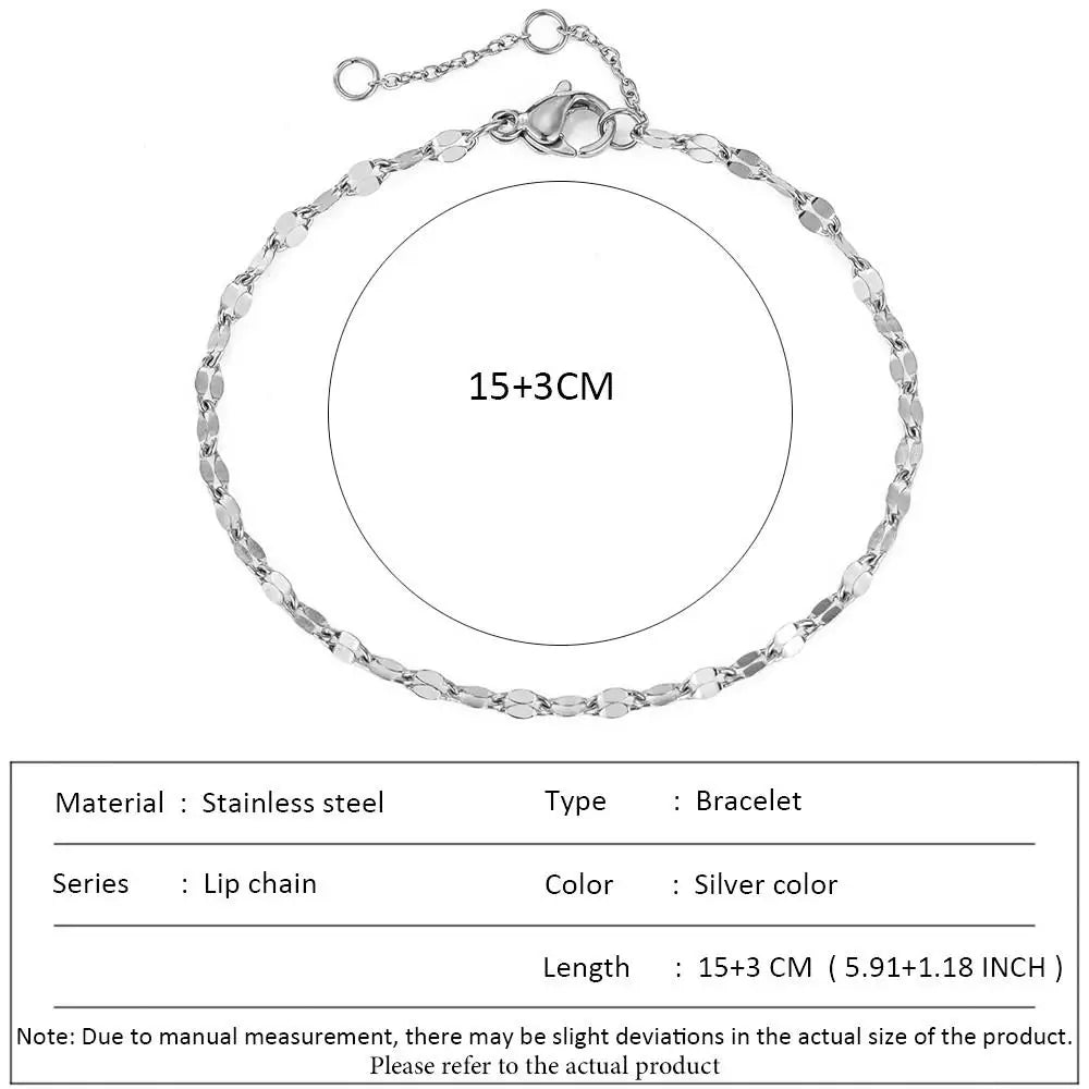 Stainless Steel Cuban Chain Bracelet