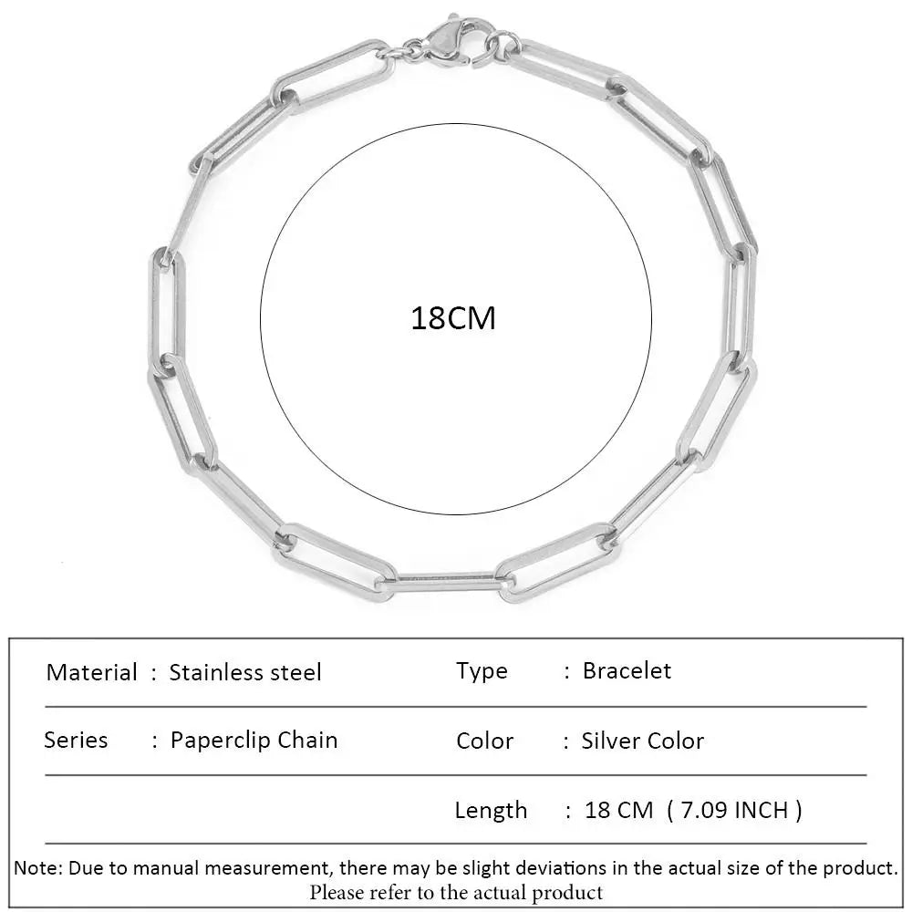 Stainless Steel Cuban Chain Bracelet
