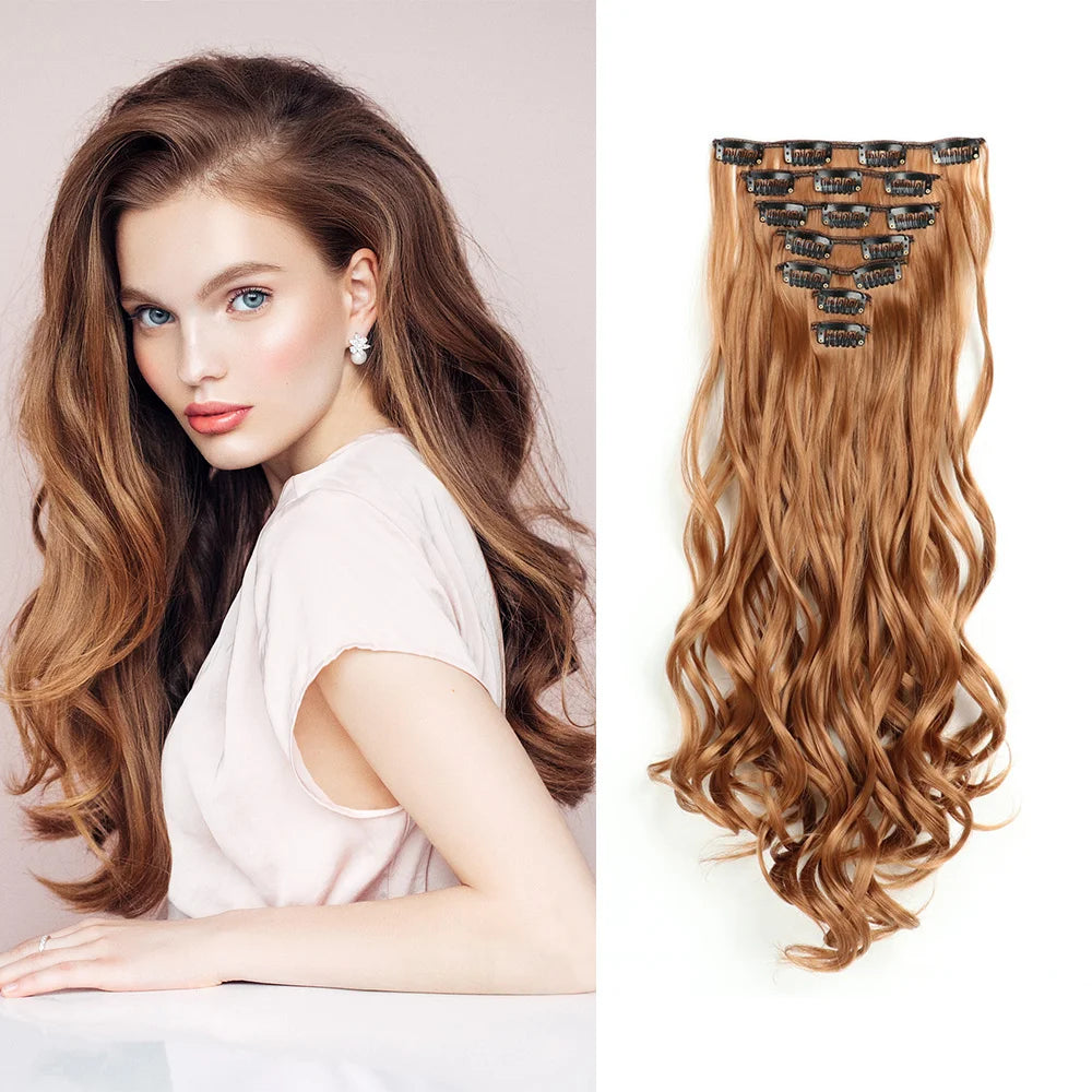 Hair Extensions Long Curly Natural Wavy