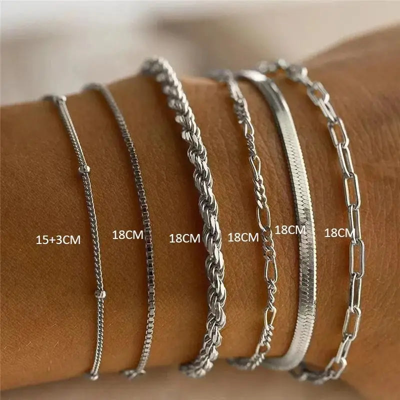 Stainless Steel Cuban Chain Bracelet
