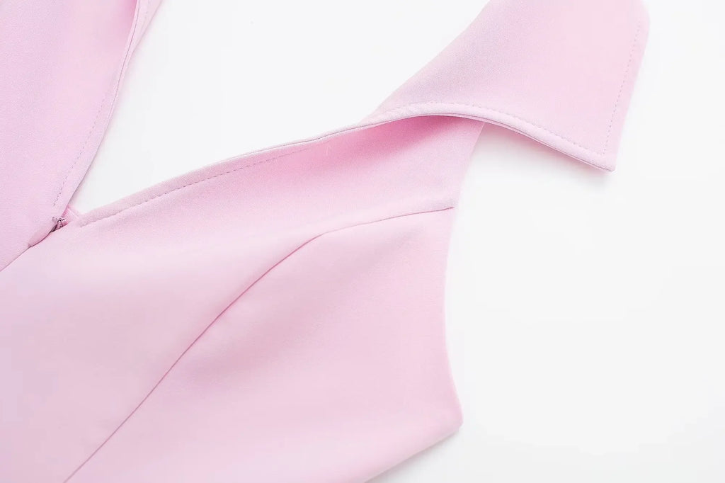 V-Neck Sleeveless Zipper Top