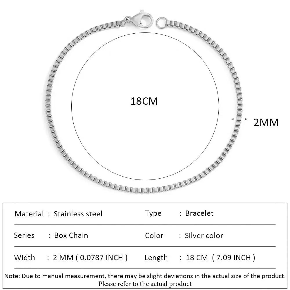 Stainless Steel Cuban Chain Bracelet