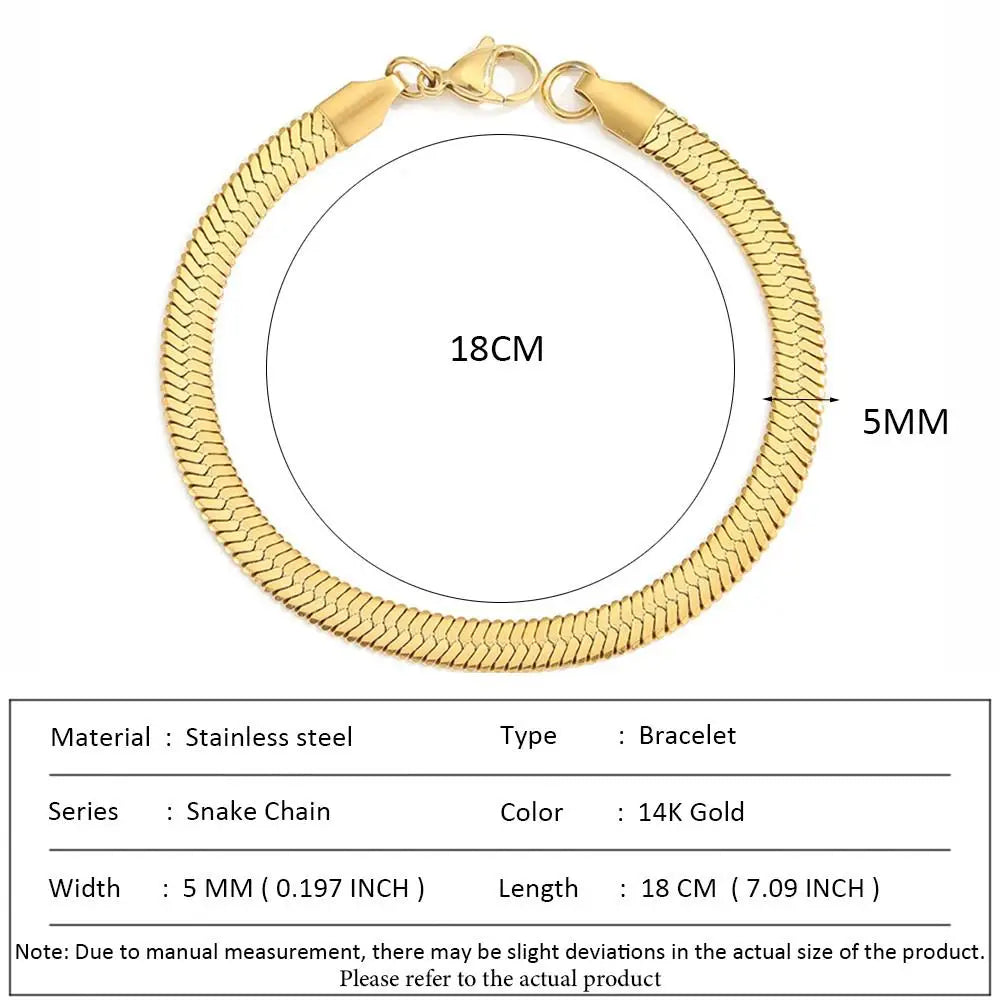 Stainless Steel Cuban Chain Bracelet