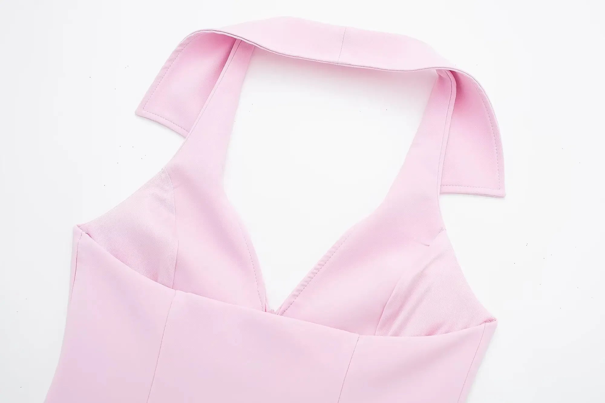 V-Neck Sleeveless Zipper Top